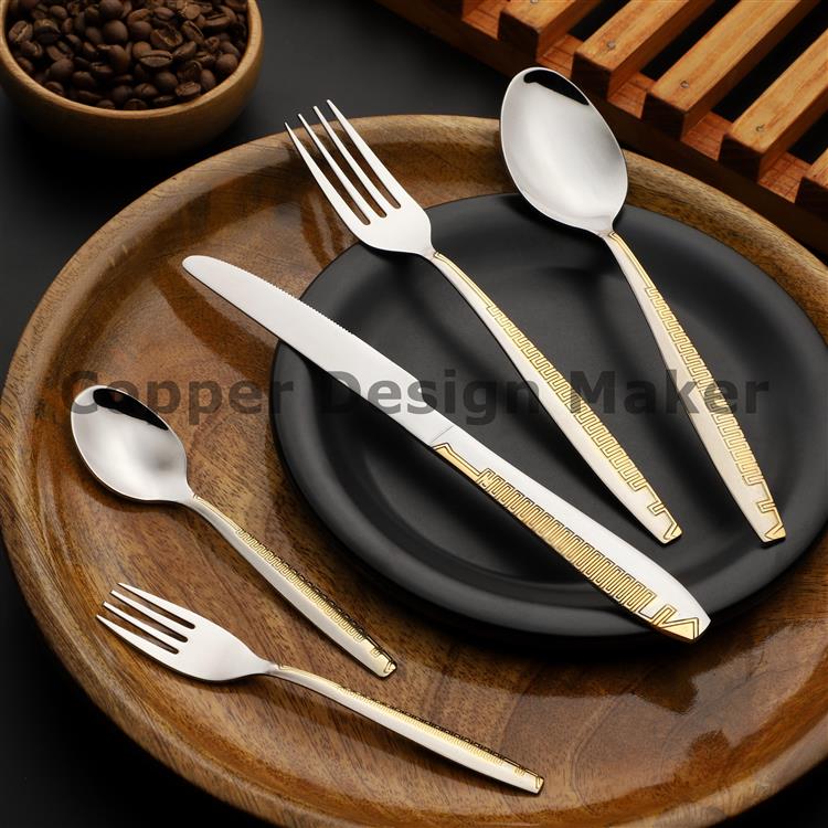 24 Caret Gold Pattern Stainless steel Cutlery 